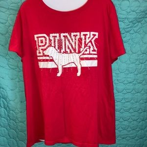 PINK t shirt and leggings set